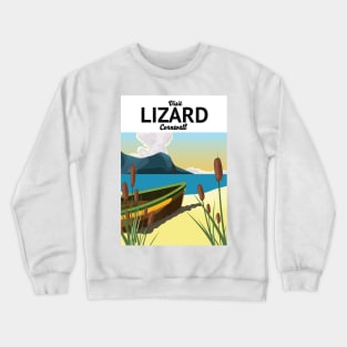 Lizard Cornwall seaside travel poster Crewneck Sweatshirt